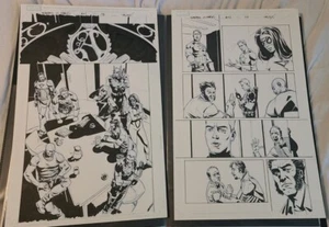 Deadpool Kills the Marvel Universe Original Comic Art Seite 8 +9 Ausgabe 2 Avengers - Bild 1 von 10