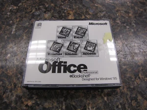 Vintage Microsoft Office Professional & Bookshelf CD- ROM for Windows 95 - LY41 - Photo 1/4