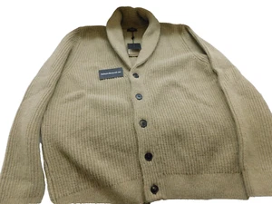 Massimo Dutti Strickjacke Hellbraun Herren Gr M, Wolle - Bild 1 von 2