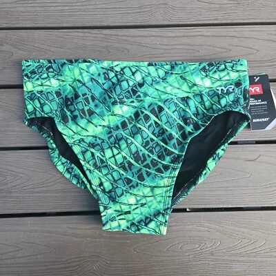 Calzoncillos de corredor TYR Durafast Elite para hombre plexo verde geométrico, talla 36 NUEVO Foto 1 de 4