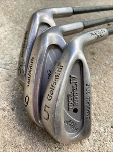 Golfsmith TOUR MODEL IV Series #6 #5 #9 Irons, R/H, Carbon Tour 5.0 Shafts - Picture 1 of 8