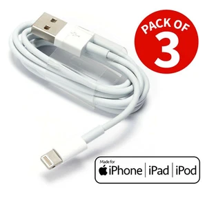 3 PACK 2M Data Charging Charger Cable Cord for Apple iPhone 12 11 XS  7 8 plus  - Picture 1 of 12