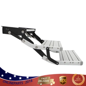 1 Pcs 2 Step Pull Out Retractable 21.65''W Steps Stair Anti-Slip Aluminum - Picture 1 of 12