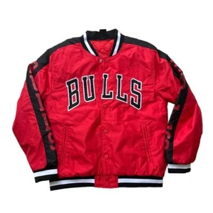 Ultra Game NBA Red Bulls Men Jacket Sz M - Picture 1 of 5