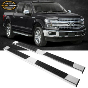 Fits 15-22 Ford F-150 Super Crew Cab 6" Running Boards Side Step Bars Nerf Bars - Picture 1 of 7