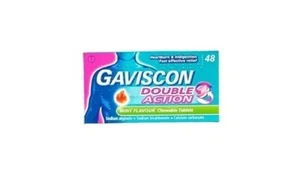 Gaviscon Double Action Mint Flavour Chewable 48 Tablets - Picture 1 of 8