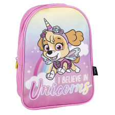 Girls Pink Paw Patrol Skye I Believe In Unicorns School Backpack Rucksack Bag