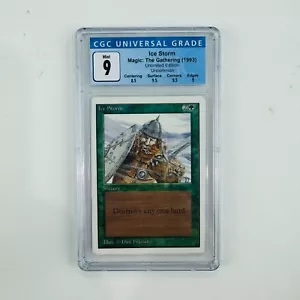 Ice Storm Unlimited (Second Edition) Uncommon 1993 MTG - Mint CGC 9 FREE SHIP! - Picture 1 of 5