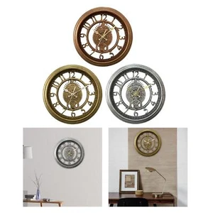 Retro Style Wall Clock Silent 11inch Clocks for Kitchen Bedroom Living Room - Picture 1 of 15