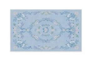 Bridgerton x Ruggable Washable Aubrey Hall Garden Rug Blue 3'x5' Floral Flowers - Picture 1 of 4