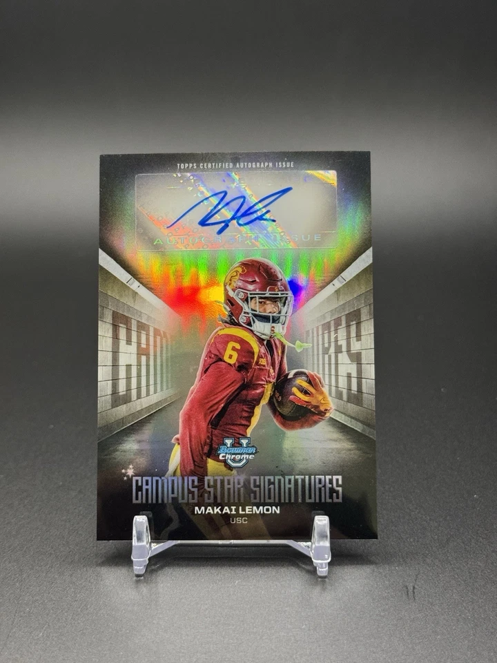 2025 Bowman Chrome U Makai Lemon Campus Stars Signature Auto CSS-ML USC Trojans - Image 1 of 2