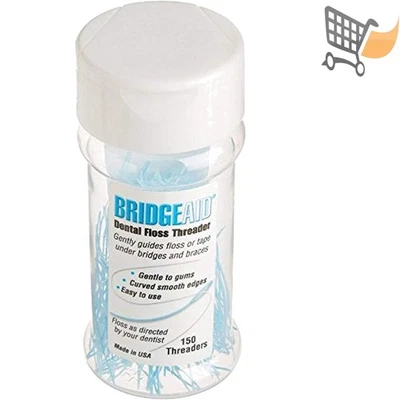 Botella enhebradora de hilo dental 150 plástico sin sabor para puentes aparatos ortopédicos Foto 1 de 2