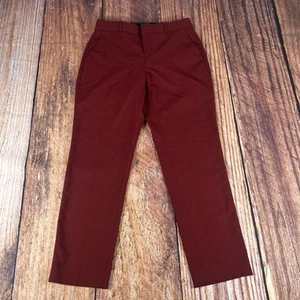 Banana Republic Women’s Size 0 Dress Pants Burgundy Slacks - Picture 1 of 7