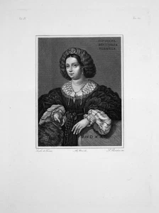 Tiziano Vecellio Constance Bentivoglio-Tornielli Etching Engraving - Picture 1 of 1