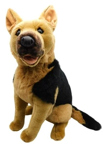 Large E&J Classics German Shepherd Sitting Dog Plush 27" Hong Kong Realistic - Picture 1 of 7