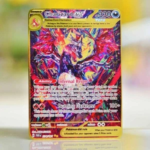 Pokemon Metal Card Charizard EX Fullart Obsidian Flames CARTA IN METALLO - Bild 1 von 2