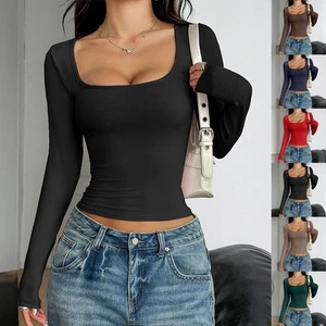 Long-sleeved T-shirt Breathable Fabric Fashion Style Medium Elasticity - Picture 1 of 40