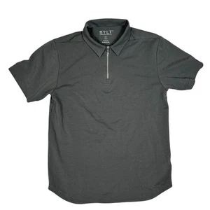Polo BYLT para hombre talla M Lux cremallera gris carbón - Imagen 1 de 6