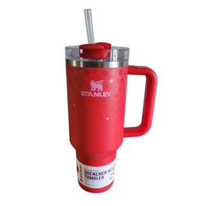 Stanley Limited Edition Valentines Day H20 Tumbler NEW Red Hearts 40 OZ - Picture 1 of 5
