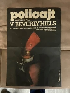 Beverly Hills Cop - 1/2 Blatt Tschechisches Filmplakat Film Eddie Murphy ca. 17x11 - Bild 1 von 3