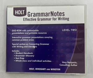 Holt Grammar Notes Effective Grammer for Writing, Level 2 (DVD-ROM) - Picture 1 of 5