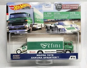 HOT WHEELS 1/64 TEAM TRANSPORT MAZDA 787B SAKURA SPRINTER #16 Mazdaspeed Efini - Picture 1 of 4