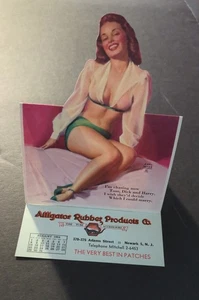 EARL MORAN Original August 1954 Pop-Up Pin-Up Tischkalender TOM, DICK + HARRY vv - Bild 1 von 3