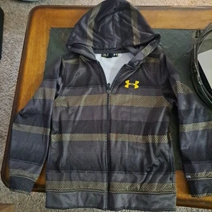 YSM/JP Under Armour Loose Youth Boys Full Zip Hooded Jacket Size 11/12. 1232534 - Picture 1 of 15