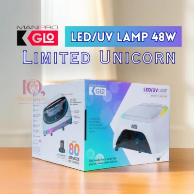 Kupa Mani-pro GLO LED/UV Lamp 48W - White w/ Unicorn Trim Cordless LIMITED COLOR - Image 1 of 2