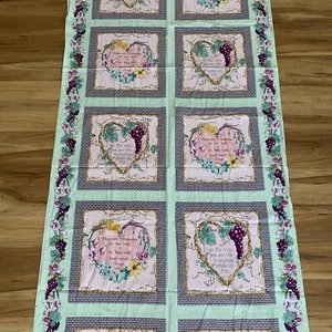 Daisy Kingdom I am the Vine 4 1/3 Yards Cotton Fabric 2006 Panel Karla Dornacher - Picture 1 of 9