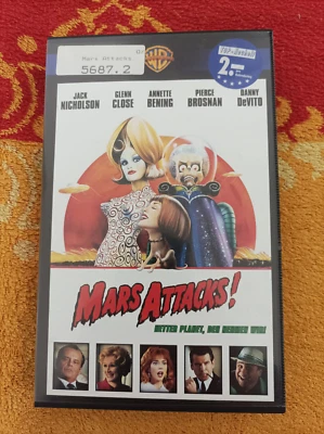 vhs kassetten mars attacks warner jack nicholson glenn close pierce brosnan - Bild 1 von 4