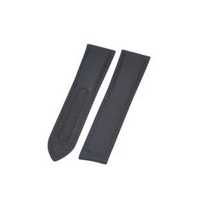 Correa de reloj Seamaster 300 Aqua Terra 20 mm de tela negra y cuero para Omega - Imagen 1 de 6