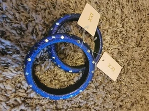 Damen Armreif blau mit Strass Armbänder  - Bild 1 von 3