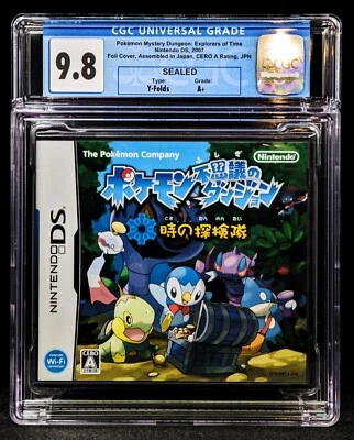 CGC 9.8 A+ Pokemon Mystery Dungeon Explorers of Time Japanese Sealed Graded DS - Image 1 of 2