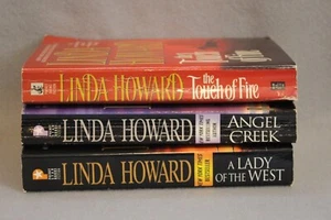Western Ladies Series All 3 Linda Howard Lady West Angel Touch Fire PB USED GOOD - Picture 1 of 14