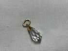 Jewellery Gorgeous &amp; Dainty 9CT Yellow Gold, AB Crystal Pendant, Hallmarked