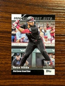 2025 Topps Series 1 Rece Hinds Cincinnati Reds RC Greatest Hits Insert #GH-22 - Picture 1 of 2