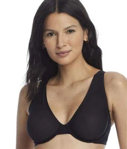NEARLYNUDE Midnight The Sheer Mesh Plunge Bügel BH, US 32DDD, UK 32E, Neu ohne Etikett - Bild 1 von 4