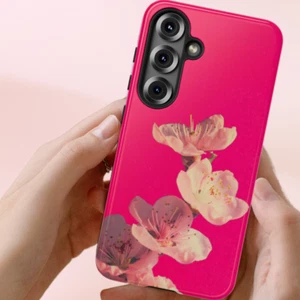 Pink Cherry Blossoms Flowers Tough phone case for Iphone, Samsung Galaxy, Pixel - Picture 1 of 285