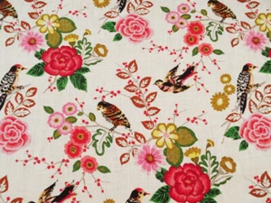RICHLOOM BOUNTIFUL SUMMER FLORAL UPHOLSTERY CURTAIN FABRIC $11.00/YD BTY 300FS - Picture 1 of 5
