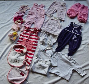Süßes Kleidung Paket Mädchen Größe 56 Marken wie Kanz dabei 17 Teile - Bild 1 von 3
