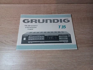 GRUNDIG T 35 FM-AM Quartz Synthesizer Tuner - Betriebsanleitung - Bild 1 von 7