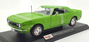 Maisto 1/18 Scale Diecast 46629 - 1968 Chevrolet Camaro Z/28 Coupe - Green - Photo 1/5