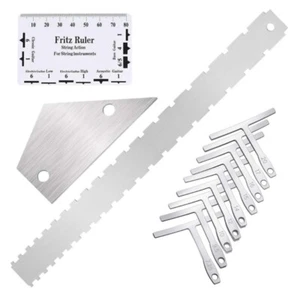 Metal Guitar Measurement Set Repair Ruler Instrument Repair Set for Musicians - Picture 1 of 8