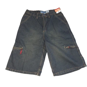 alte marineblaue Jeans Cargo Carpenter Shorts verstellbare Taille Jungen Größe Regular 18 - Bild 1 von 4