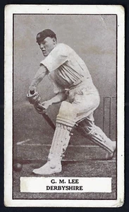 GALLAHER - FAMOUS CRICKETERS - #13 G M LEE, DERBYSHIRE - Picture 1 of 2