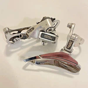 Vintage Shimano Deore RD-MT62 Derailleur Front/Rear SET MTB Long Cage - Picture 1 of 4