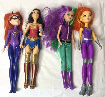 Juego de 4 figuras muñecas DC Super Hero Girls Wonder Girl Foto 1 de 3