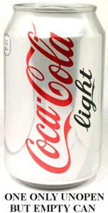 Russian Coca-Cola "Light" (Diet) 2012 EMPTY UNOPEN 11oz 330ml Can Coke Russia - Picture 1 of 1