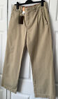 New With Tags Mens Lee Cooper Vintage Style Chino Beige Size 32 Waist 30 Leg